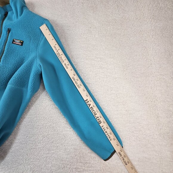 90s LL Bean Trail Fleece Large Blue Half Zip Pullover Gorpcore Vtg Sweatshirt - Picture 6 of 12